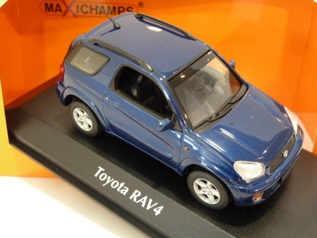 Maxichamps Minichamps Toyota RAV 4 2000 1:43 Blauw 940166000, Ophalen of Verzenden, Nieuw, Auto, MiniChamps