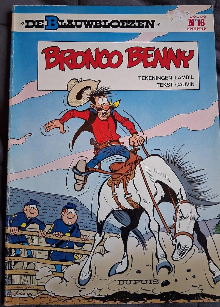 De Blauwbloezen nr 16 Bronco Benny, Boeken, Eén stripboek, Ophalen of Verzenden