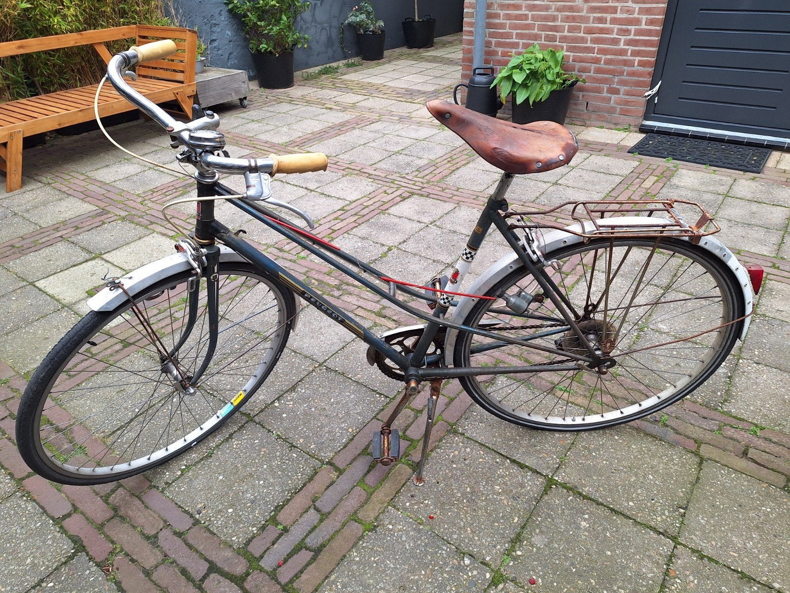 Peugeot Vintage Damesfiets - Klassieke Stijl, Gebruikt, Velgrem, 47 tot 50 cm, Versnellingen