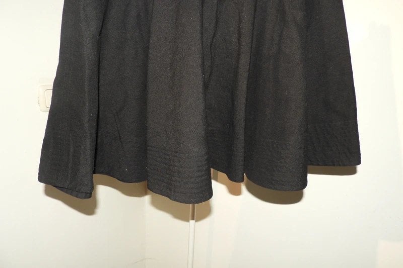 Pauw Amsterdam wijder uitlopende rok linnen wol mohair 3/40, Kleding | Dames, Maat 38/40 (M), Verzenden, Zwart, Pauw