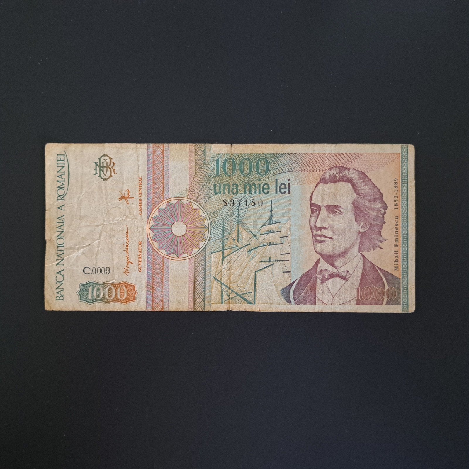 1000 lei Roemenië #026, Ophalen of Verzenden, Overige landen, Los biljet