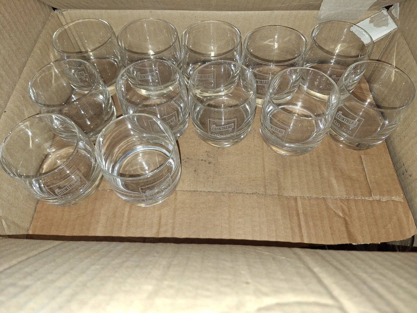 12 Vintage Cointreau on ice glazen., Ophalen, Glas of Glazen, Nieuw, Glas