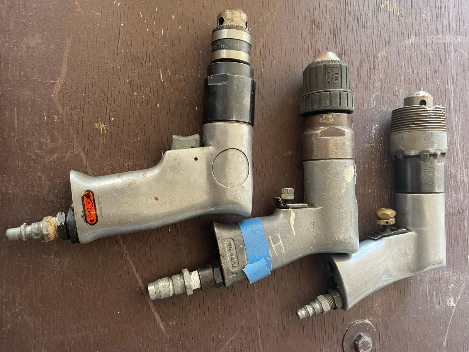 Pneumatische boormachines (3 stuks), Doe-het-zelf en Verbouw, Gereedschap | Boormachines, Ophalen of Verzenden, Gebruikt, Boormachine