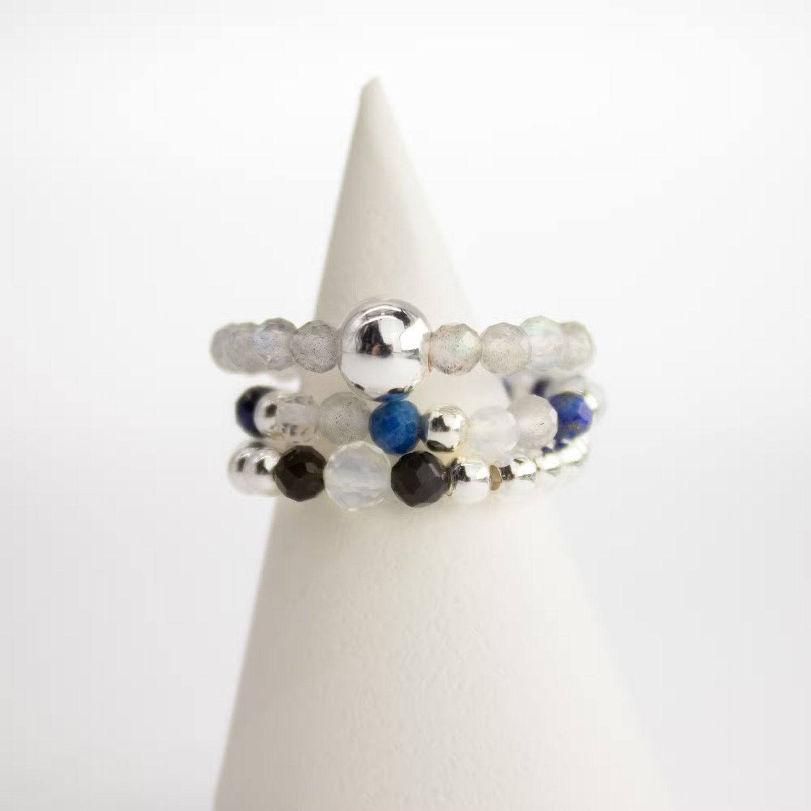 Edelsteen Ringenset -Noorderlicht, Verzenden, Nieuw