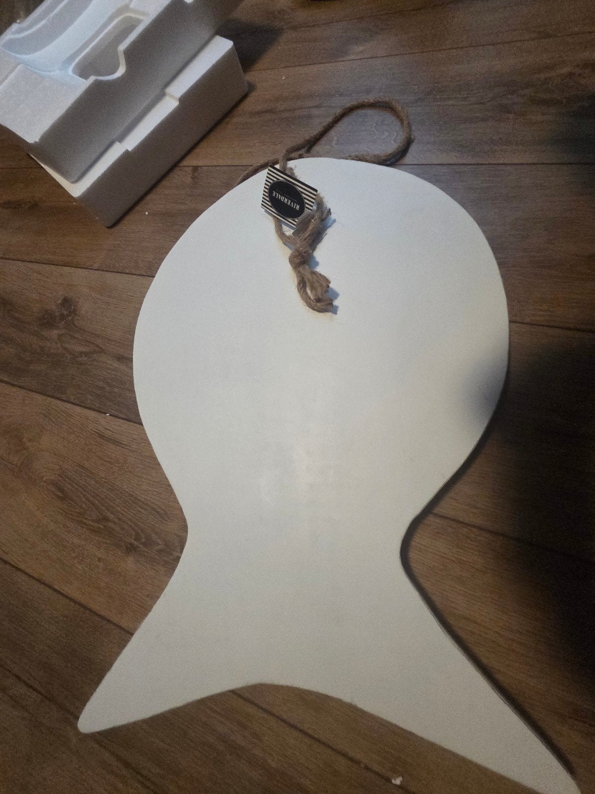 Nieuw Riverdale decoratiebord vis wit, Hout, Verzenden, Nieuw, Landelijk