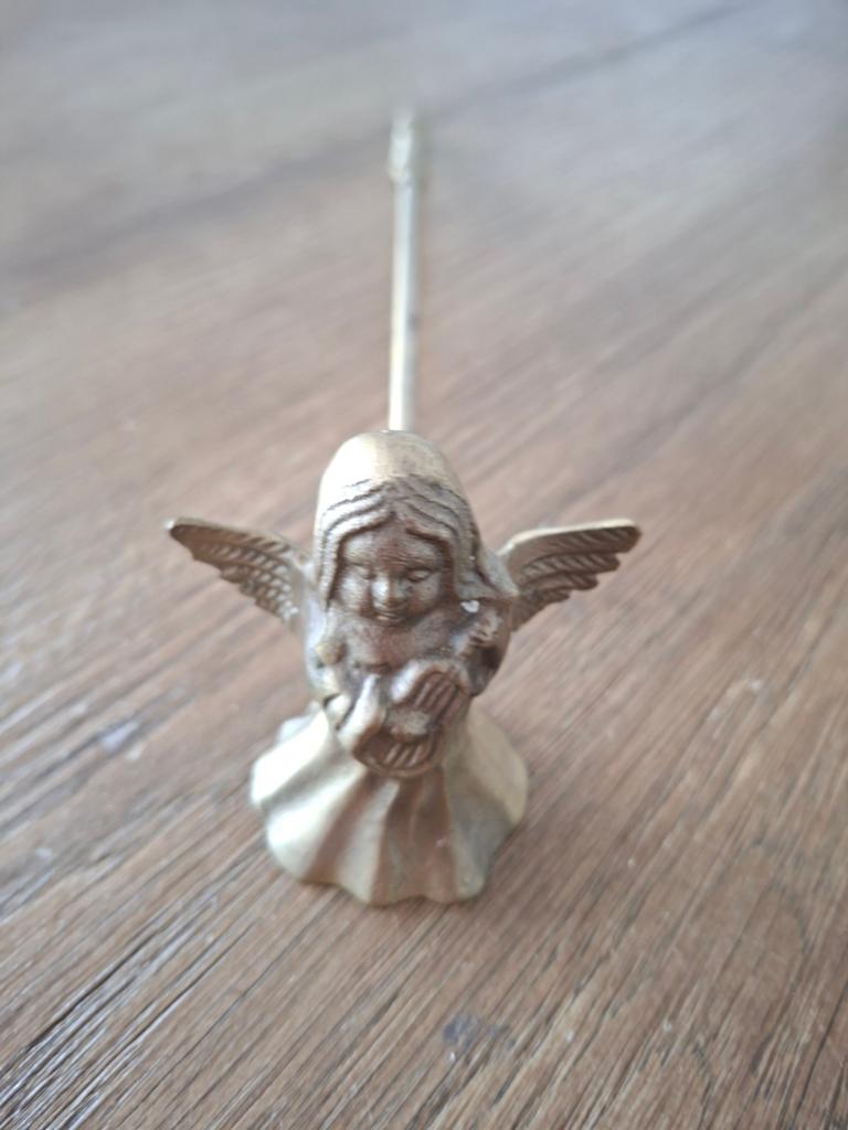 Koperen kaarsendover engeltje, Ophalen of Verzenden