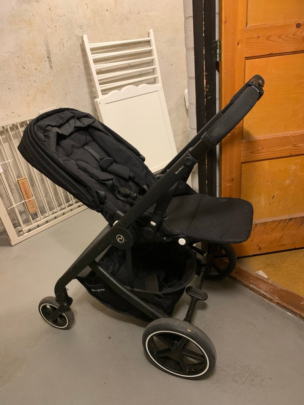Cybex Balios S Lux kinderwagen, zwart, Gebruikt, Verstelbare duwstang, Ophalen, Kinderwagen