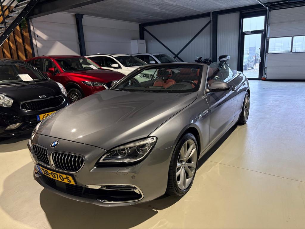 BMW 6-serie Cabrio 640xi High Executive, Auto's, BMW, Gebruikt, Euro 6, 120 €/maand, Leder