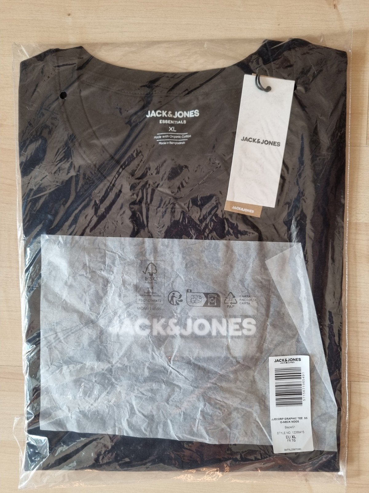 T-shirt Jack & Jones JJECorp Graphic Tee - maat XL - NIEUW, Kleding | Heren, T-shirts, Zwart, Ophalen of Verzenden, Jack & Jones