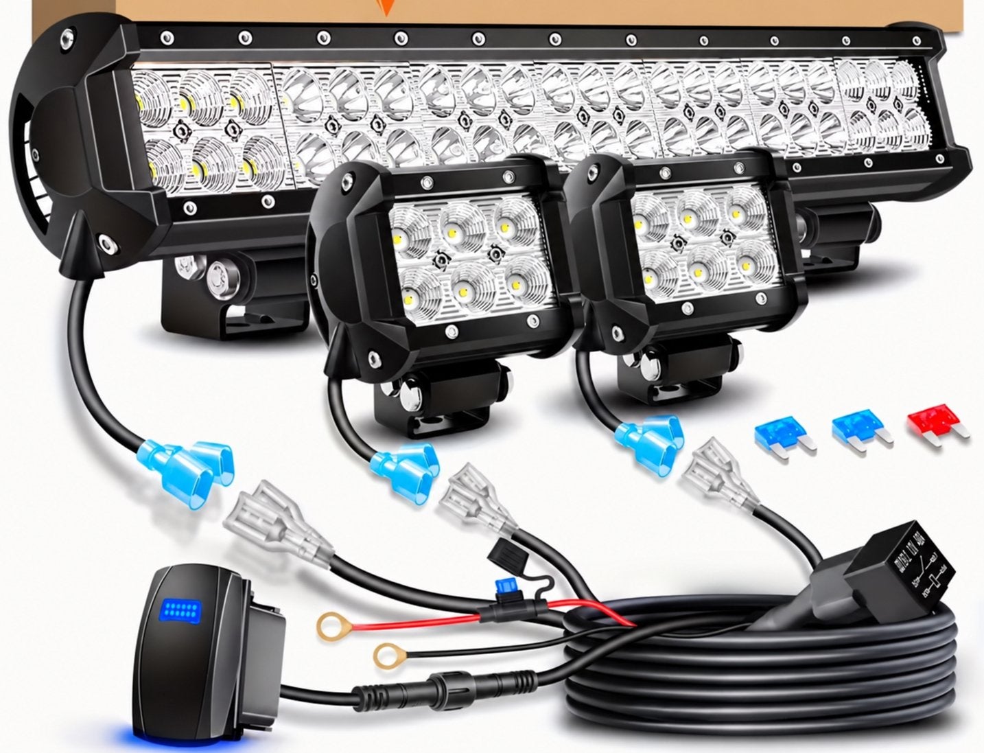 3 complete sets ledbar - ledspot - led lamp - 4x4 - offroad, Ophalen of Verzenden, Nieuw, Universele onderdelen