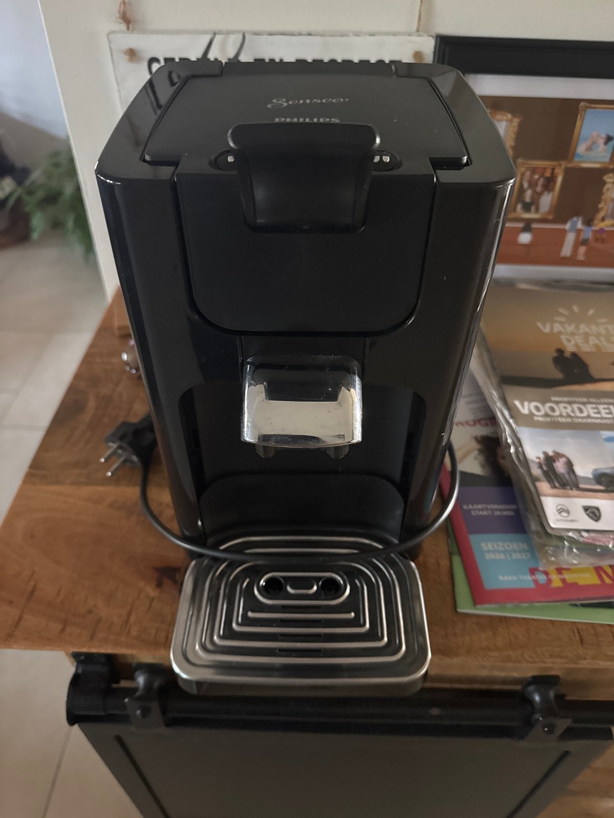 Senseo Philips koffiezetapparaat - Zwart, Ophalen, Koffiepads en cups, Gebruikt, Koffiemachine