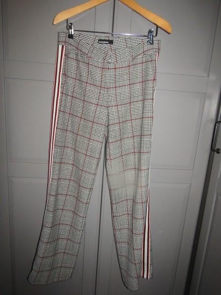 G790 Cambio mt M chino broek zwart wit rood ruit bies, Maat 38/40 (M), Cambio, Zwart, Ophalen of Verzenden