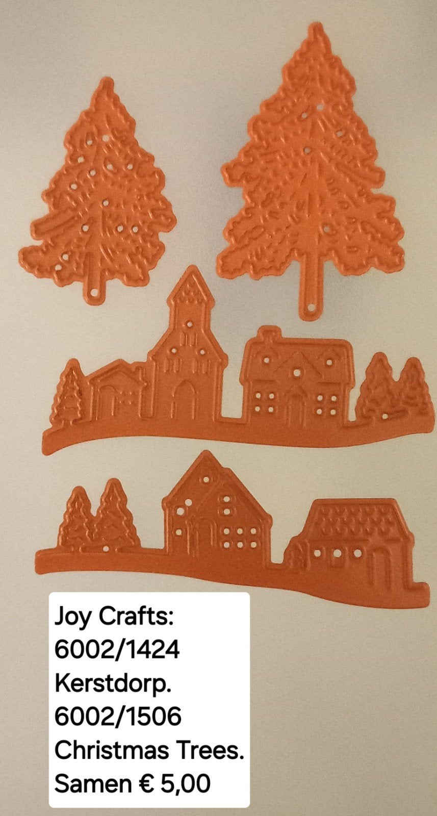 Kerst stansmallen Joy Crafts: 6002/1424 en 6002/1506, Ophalen of Verzenden, Zo goed als nieuw, Kerst, Pons of Mal