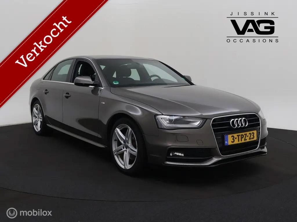 Audi A4 Limo 1.8T S-Line Xenon Navi Trekhaak 2e eigenaar Dea, Voorwielaandrijving, Stof, Gebruikt, 4 cilinders