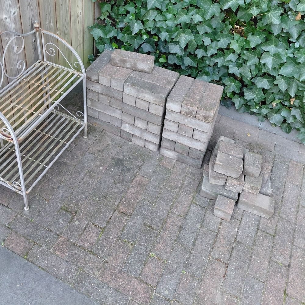 Gratis af te halen: klinkers, tuinbestrating, Tuin en Terras, Ophalen, Overige materialen, Klinkers, Zo goed als nieuw