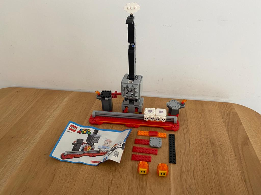 Lego super mario expansion set Thwomp Drop 71376, Compleet, Gebruikt, Overige thema's, Lego