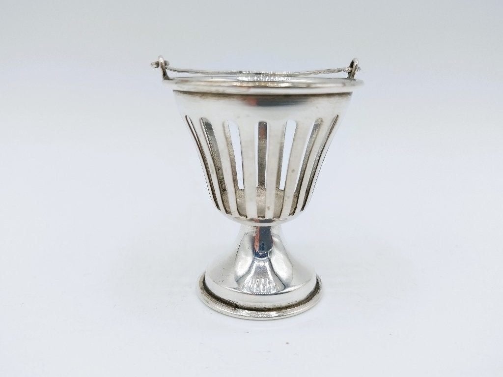 Zilveren miniatuur vuurkorf, H. Hooijkaas, Schoonhoven, Antiek en Kunst, Verzenden, Zilver