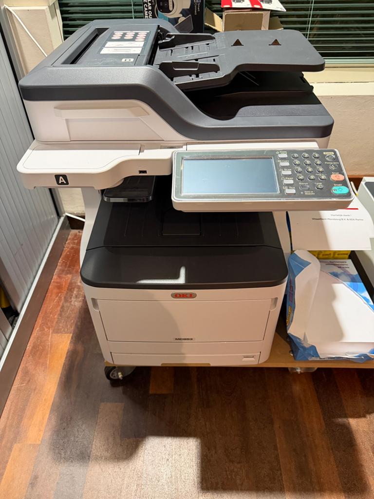 OKI printer MC853 z.g.a.n. scanner printer kopiëren, Computers en Software, Printers, Ophalen, Zo goed als nieuw