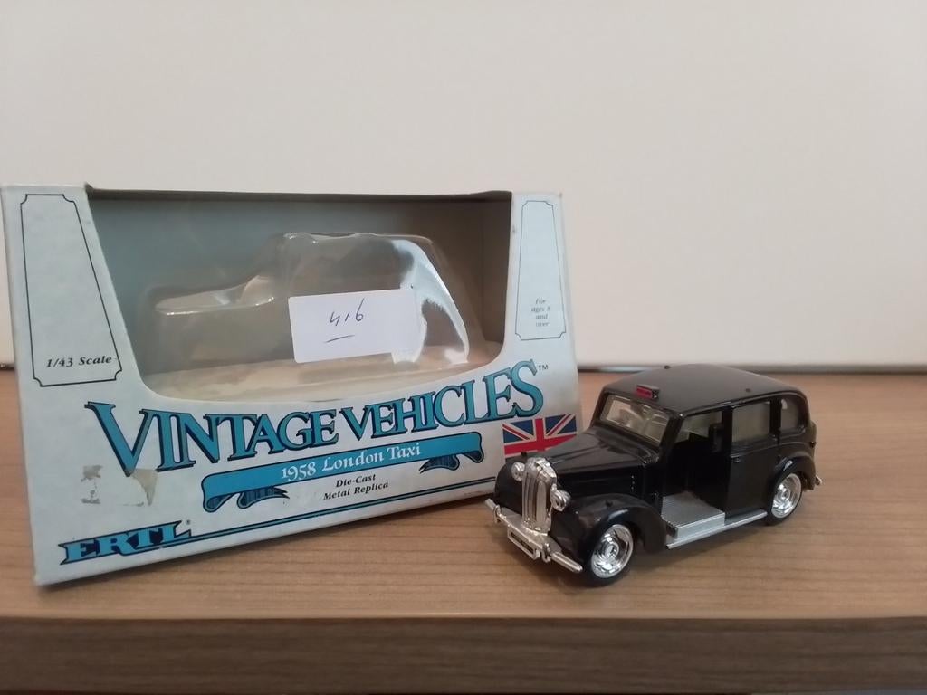 Vintage Vehicles.  LONDON TAXI.  zwart., Ophalen of Verzenden, Zo goed als nieuw, Auto, Overige merken