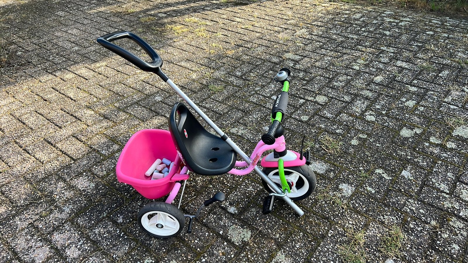 Puky driewieler met duwstang, Kinderen en Baby's, Ophalen, Zo goed als nieuw, Puky, Vrijloopautomaat