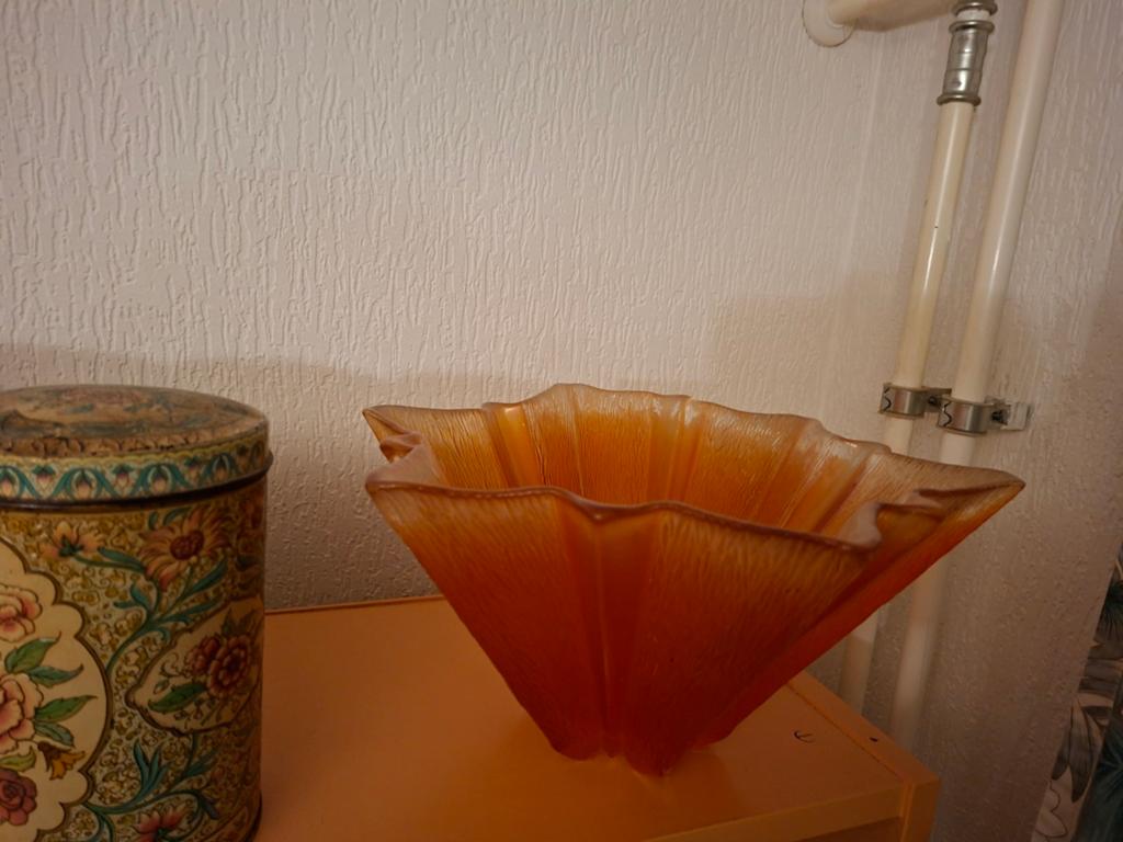 Vintage glazen fruitschaal, Antiek en Kunst, Ophalen