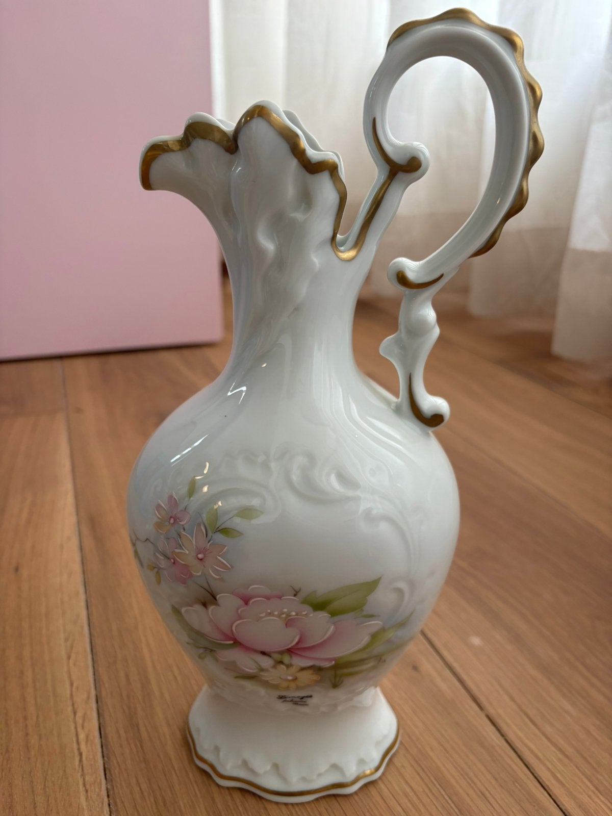 Grote Limoges porseleinen sierkan / ewer 34 cm, Ophalen of Verzenden