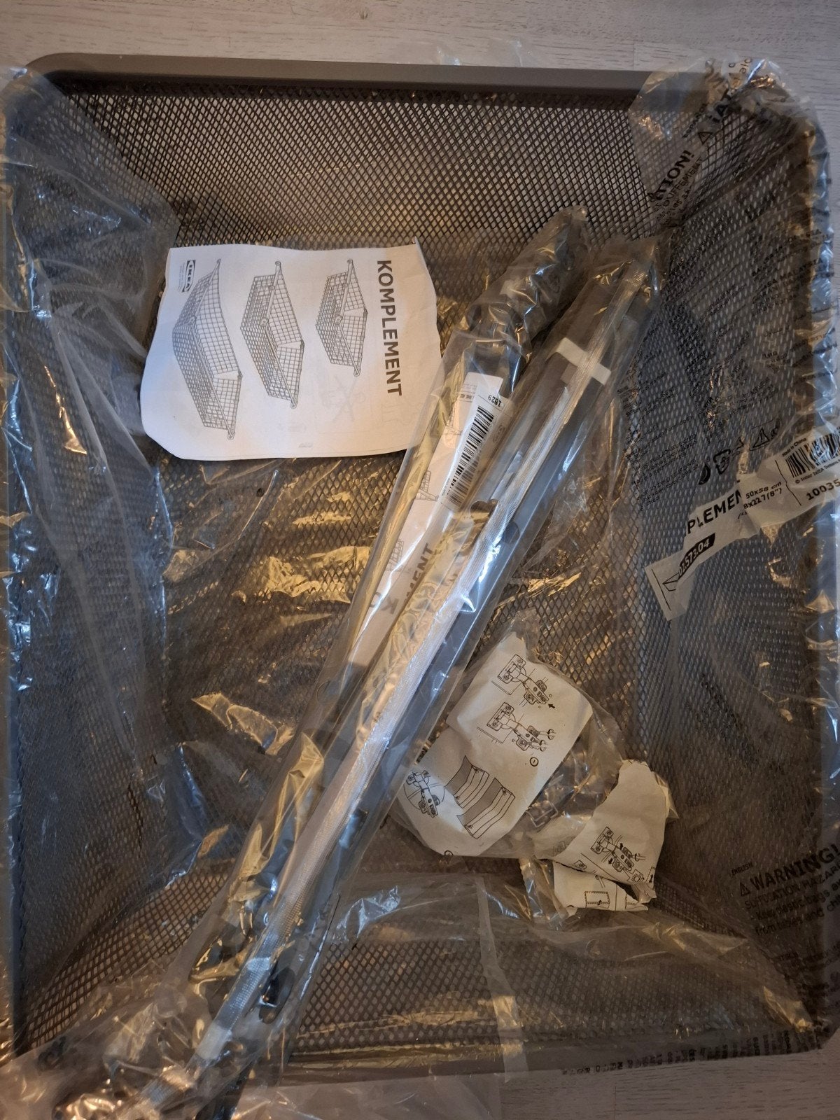 Komlement lade/ mand 2 stuks ikea, Ophalen of Verzenden, Zo goed als nieuw