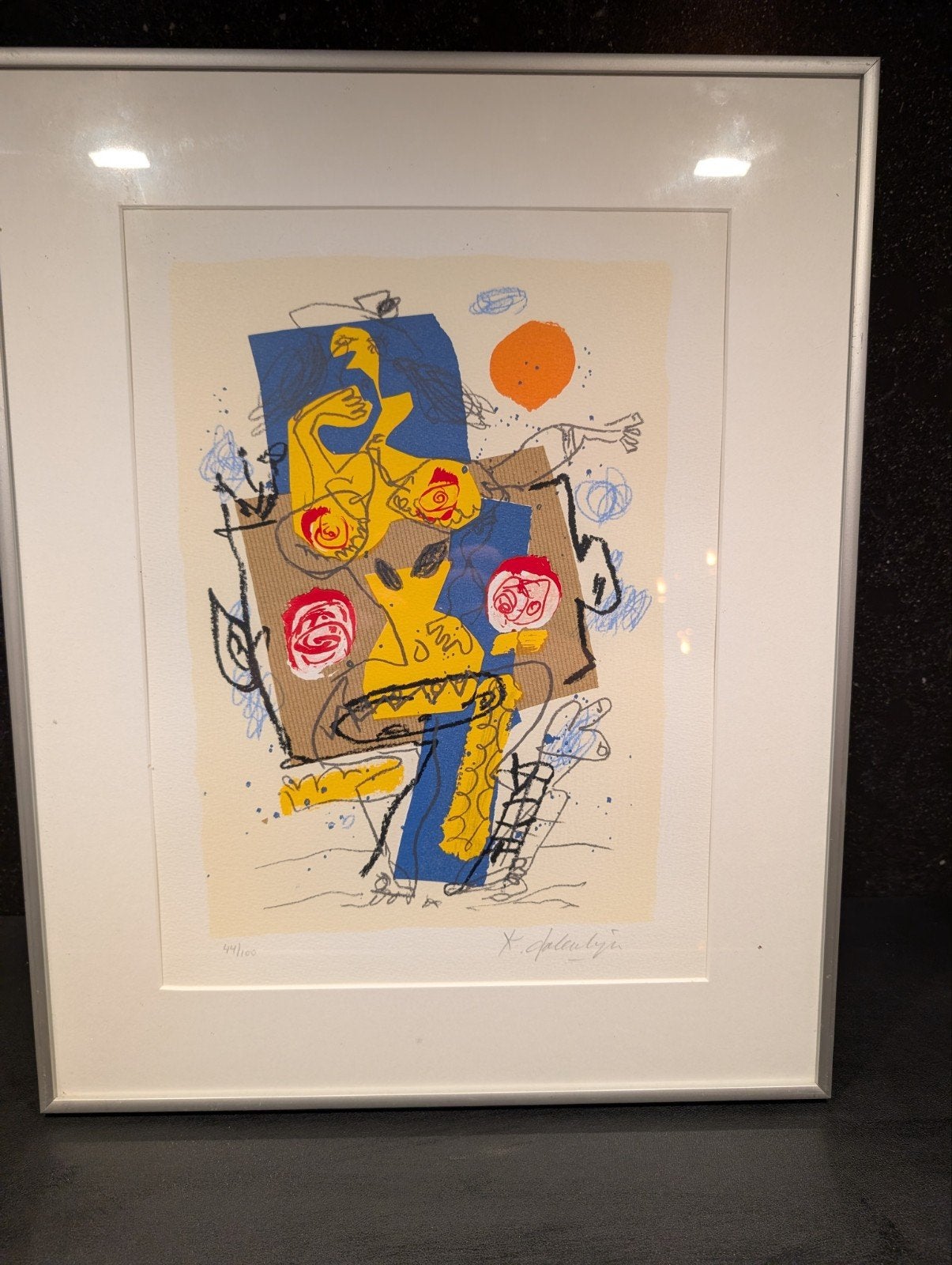 Kees Salentijn - 'an Comido VI' (1998) -Gesigneerde Zeefdruk, Dagelijks leven, 1950 - 1999, Ophalen of Verzenden, Zeefdruk