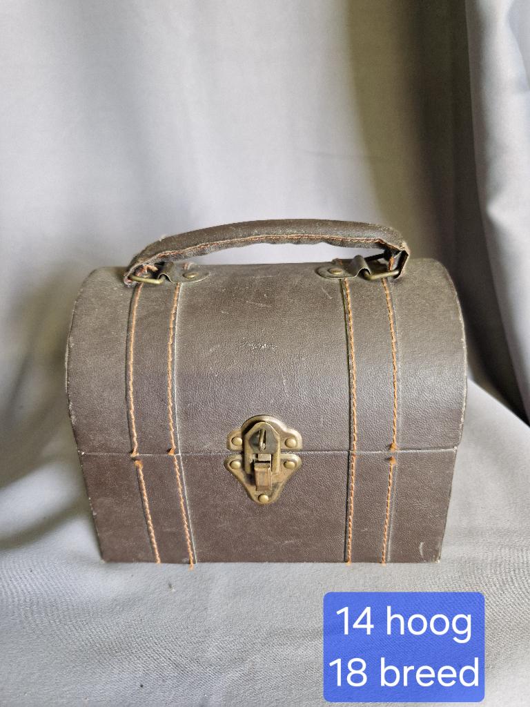 vintage sieradenkistje schatkistje, Ophalen of Verzenden