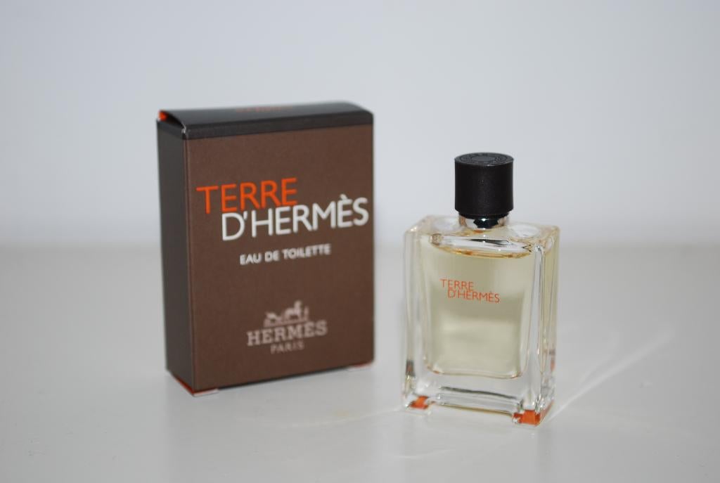 Miniatuur Hermes Terre d Hermes edt, Ophalen of Verzenden, Zo goed als nieuw, Miniatuur, Gevuld