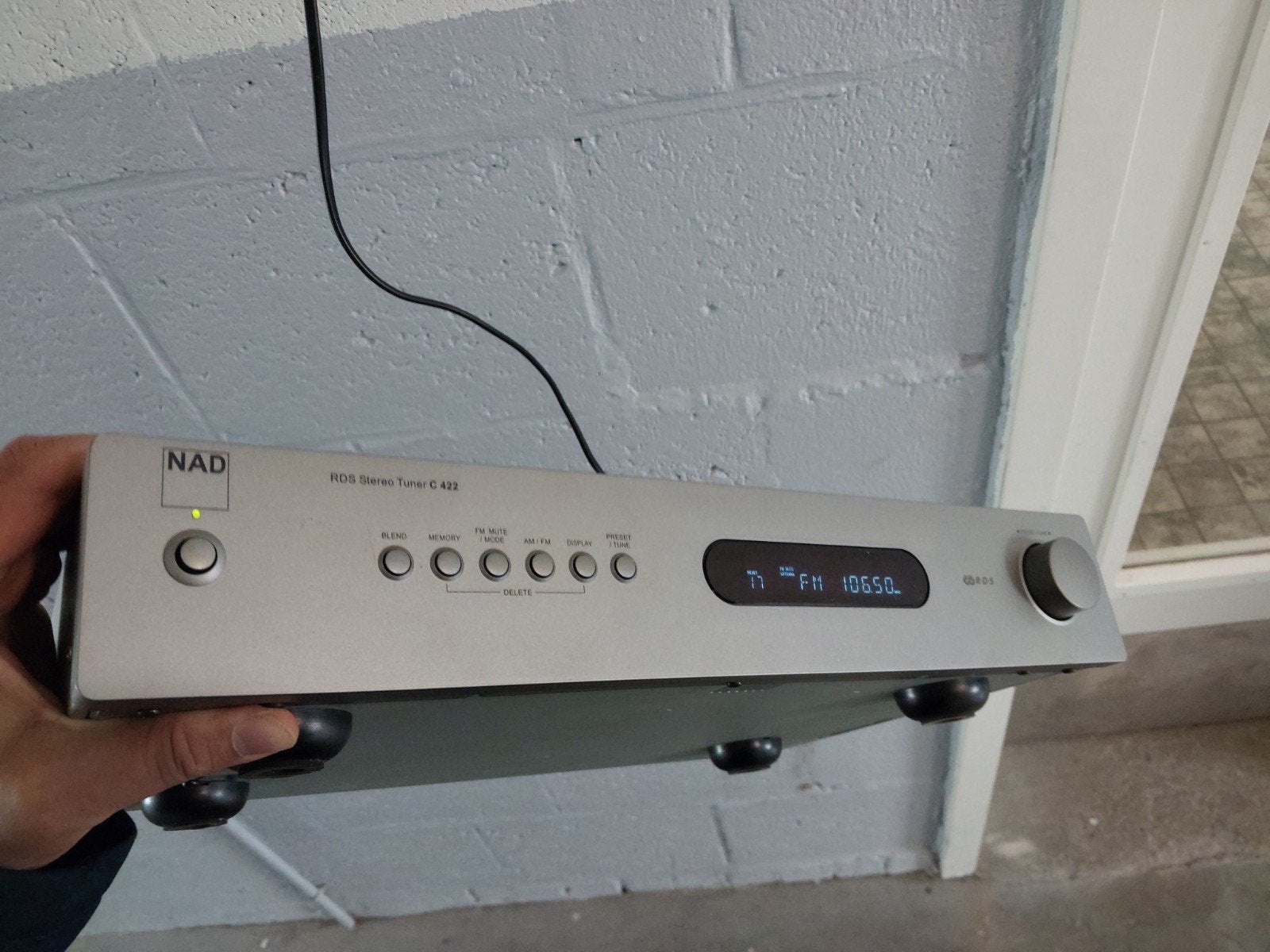 NAD C 422 RDS Stereo Tuner  Zilver, Ophalen of Verzenden, Zo goed als nieuw, Analoog