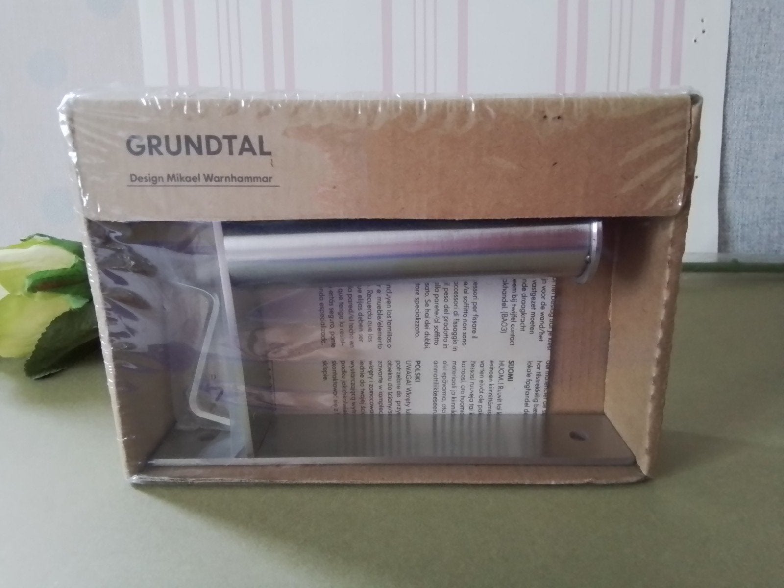 IKEA Grundtal RVS Toiletrolhouder - Nieuw in verpakking, Nieuw, Ophalen of Verzenden, Zilver, Toilet-accessoire