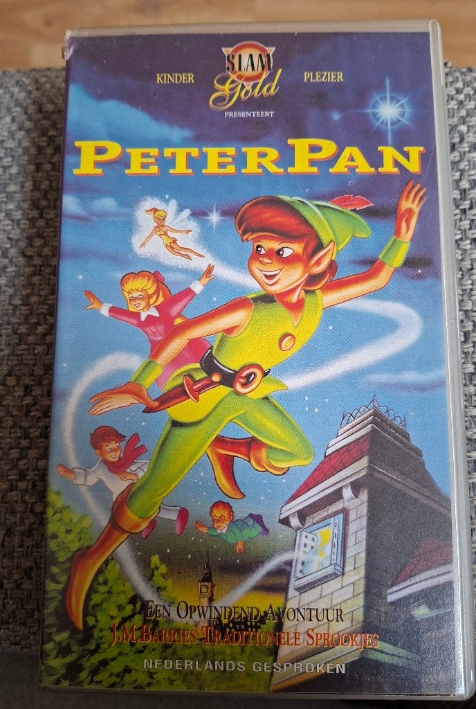 Nostalgie. vhs video band Peter Pan., Cd's en Dvd's, VHS | Kinderen en Jeugd, Alle leeftijden, Zo goed als nieuw, Kinderprogramma of -film