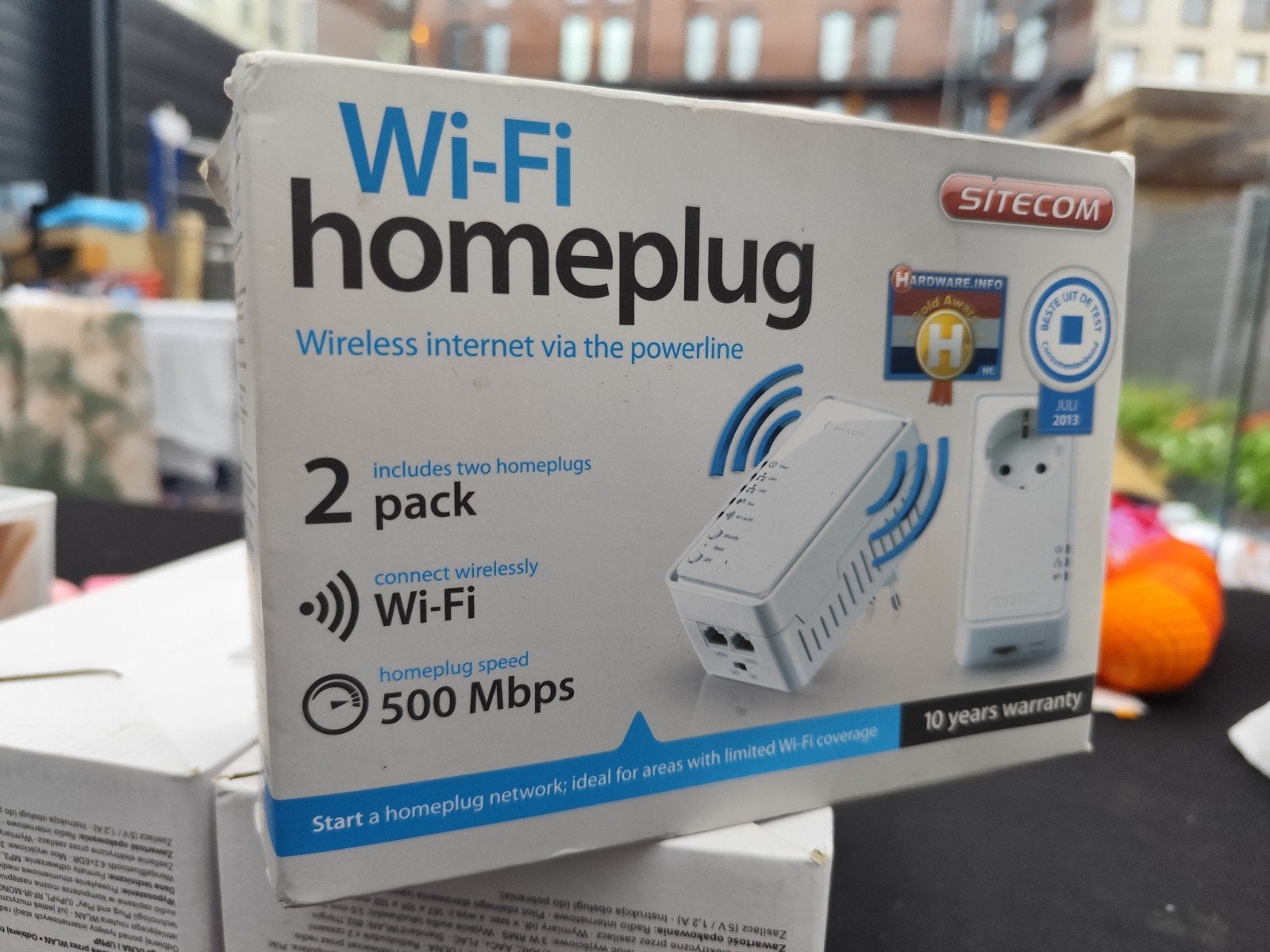 Sitecom Wi-Fi Homeplug 500 Mbps - 2 pack, Ophalen of Verzenden, Zo goed als nieuw