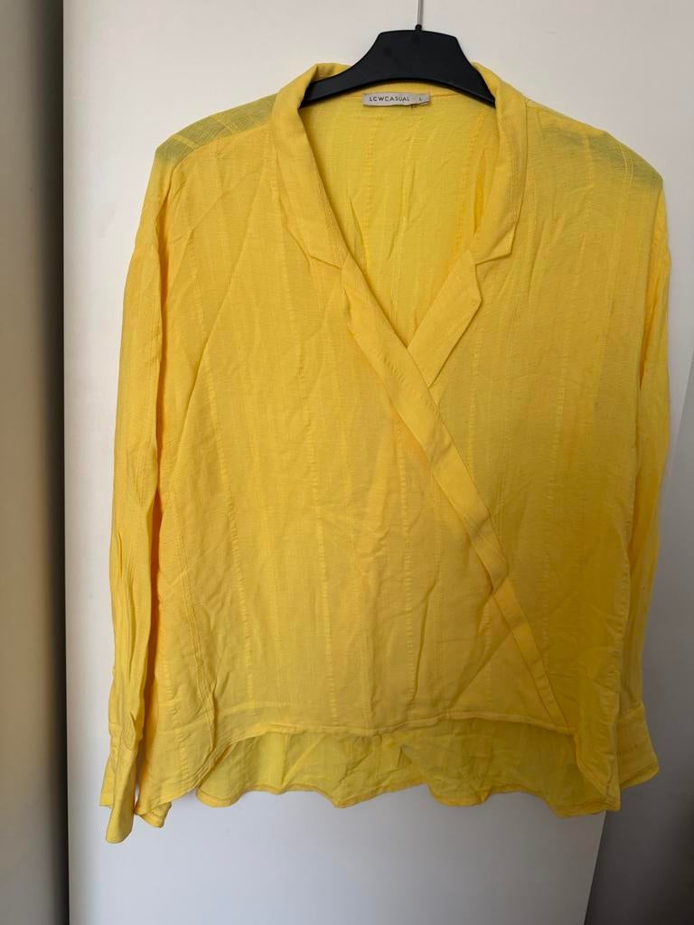 LC Waikiki Gele Blouse Maat L, Ophalen of Verzenden, Gedragen, Maat 42/44 (L), Geel