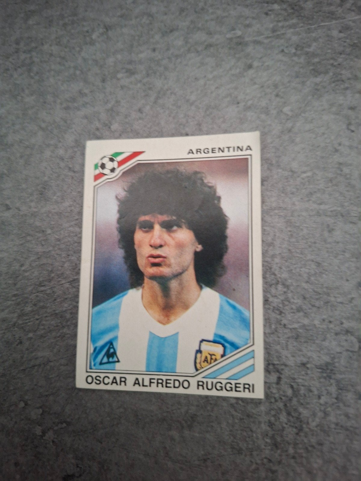 Panini sticker WK 86 Mexico.Oscar Alfredo Ruggeri Argentinië, Verzenden, Zo goed als nieuw, Sticker