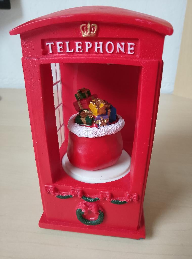 Telefooncel kerst, Ophalen of Verzenden, Zo goed als nieuw