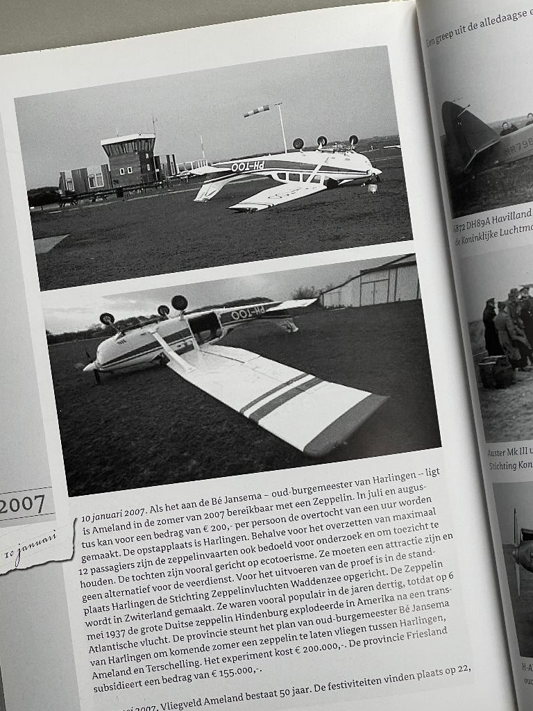 Logboek van een vliegveld - vliegveld Ameland in de periode, Ophalen of Verzenden, Zo goed als nieuw, Boek of Tijdschrift