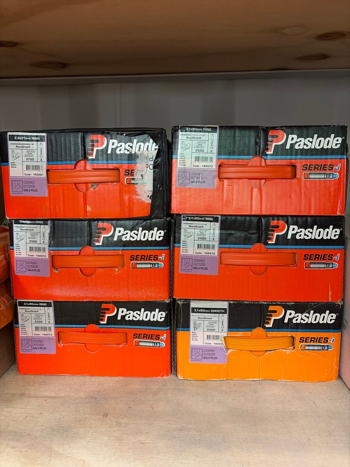 Paslode Nagels 3.1x90mm Outdoor - Gegalvaniseerd, Ophalen of Verzenden, Nieuw, 50 tot 100 mm, Spijkers