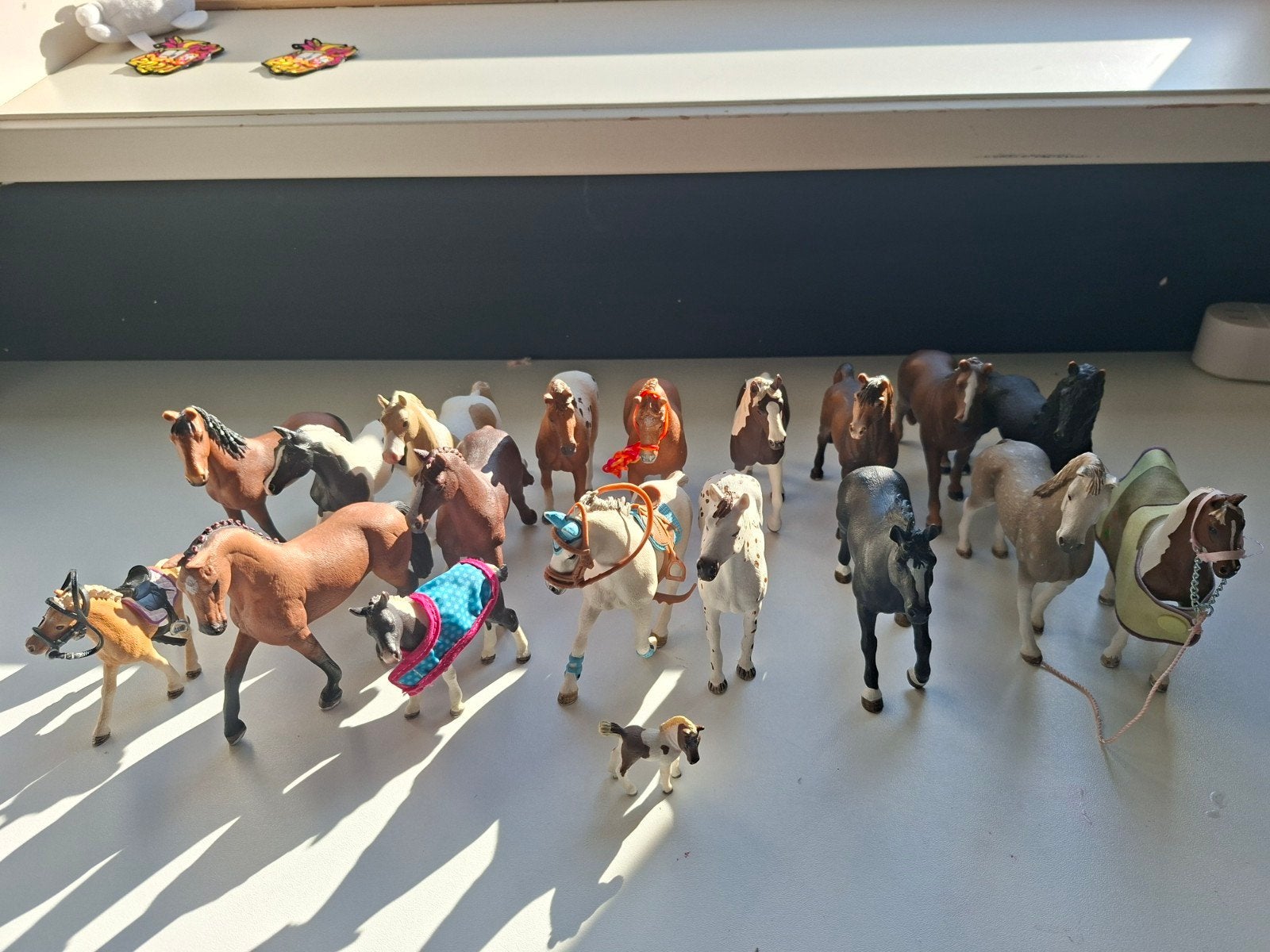 Grote collectie Schleich paarden, Ophalen of Verzenden, Zo goed als nieuw, Paard, Beeldje of Figuurtje