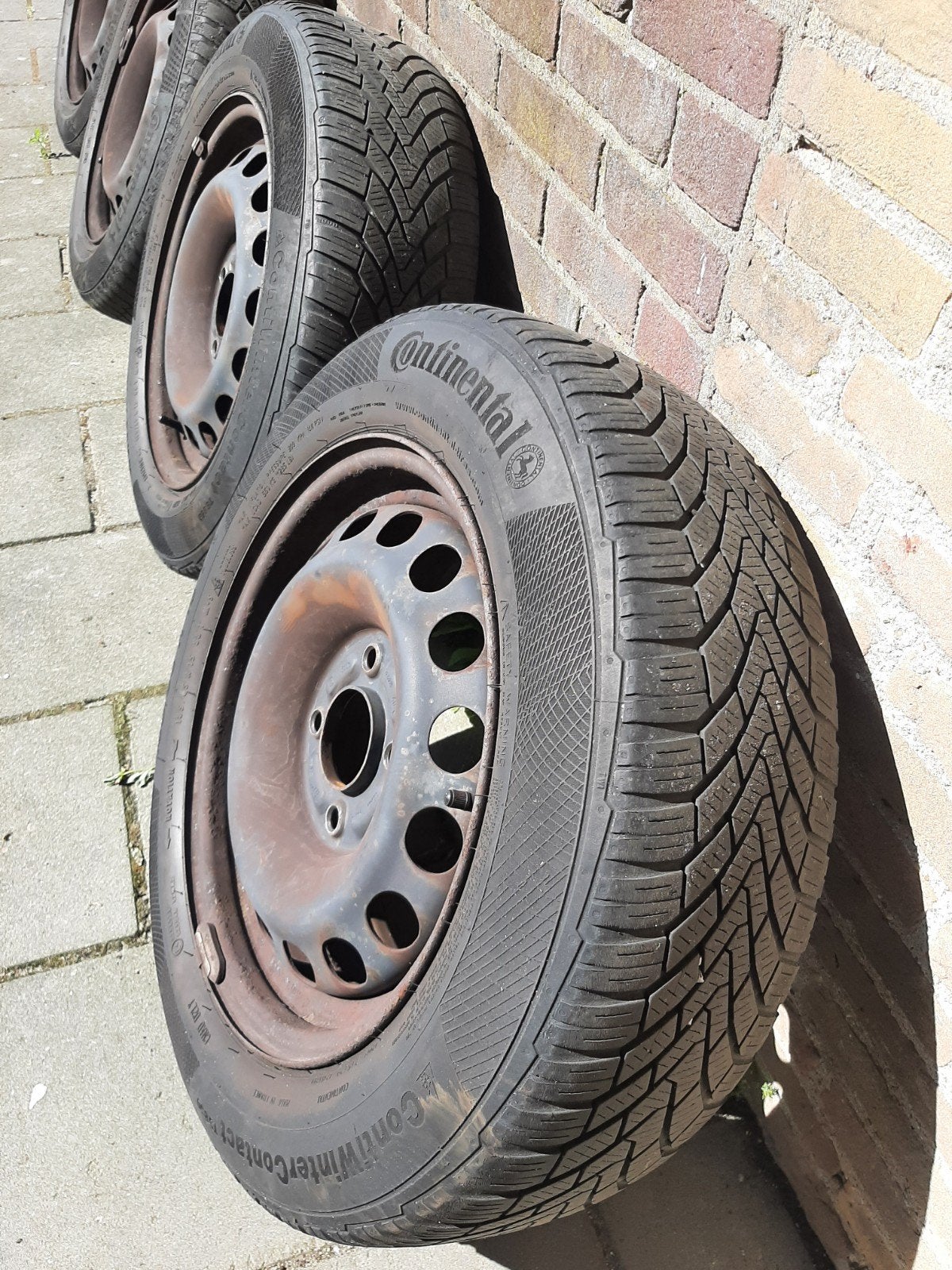 ContiWinterContact TS850 en TS860 winterbanden, Auto-onderdelen, Banden en Velgen, Ophalen, Gebruikt, 15 inch, Banden en Velgen