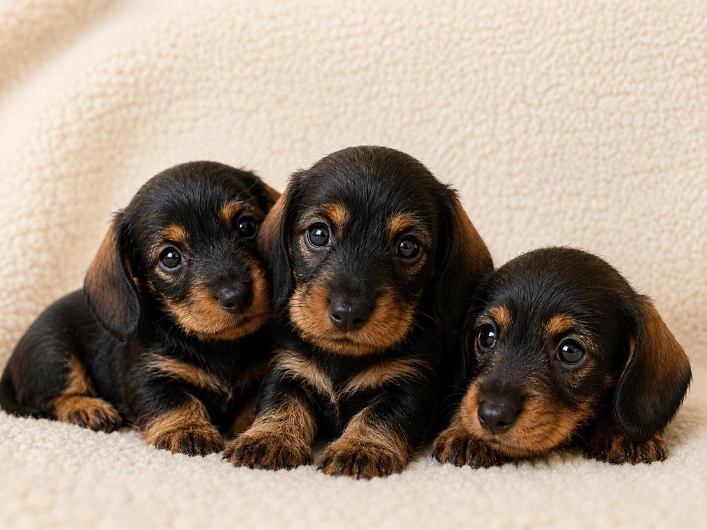 Raszuivere kaninchen teckel pups ruwharig, Kaninchen, 8 tot 15 weken, Parvo, Meerdere