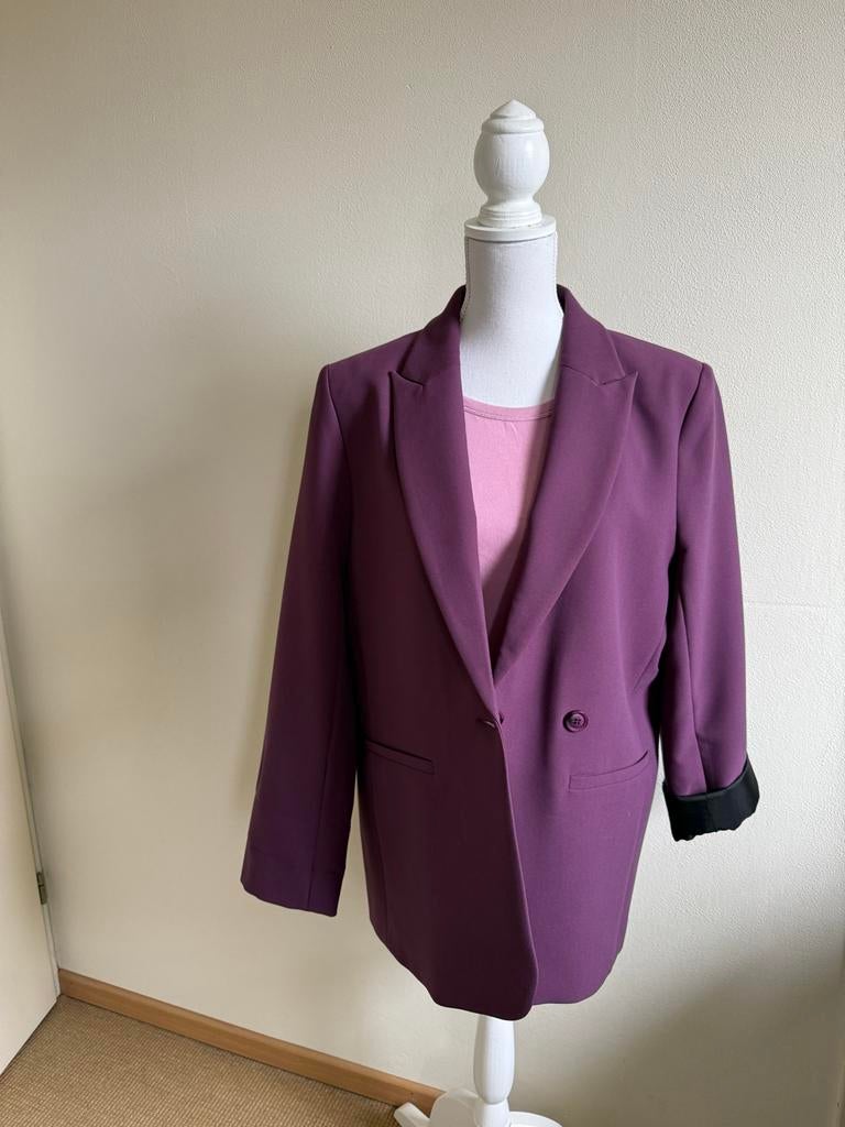 Summum oversized blazer in aubergine - Maat 40, Kleding | Dames, Ophalen of Verzenden, Nieuw, Maat 38/40 (M), Paars