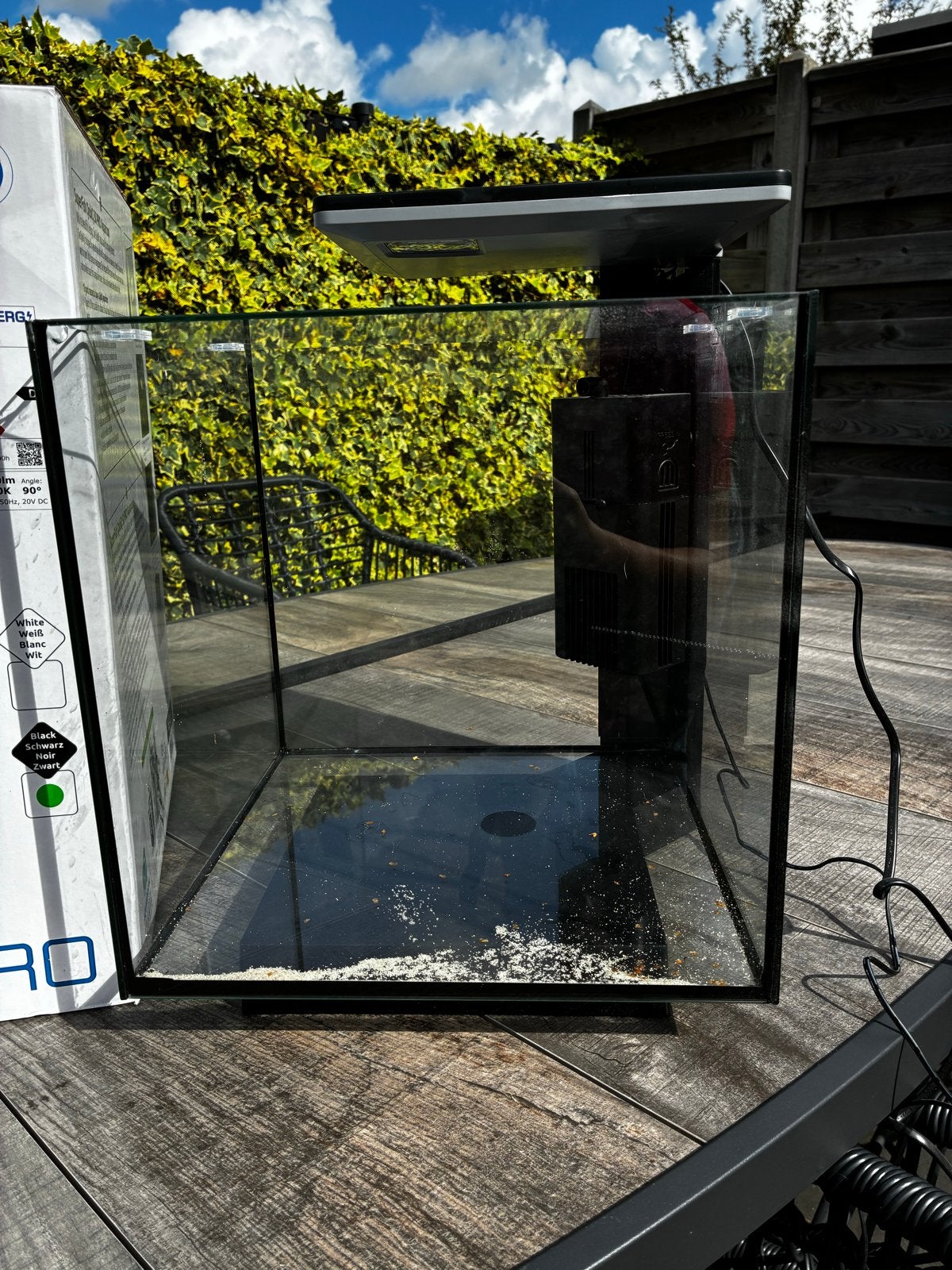 Quibic 30 pro aquarium, Ophalen, Zo goed als nieuw, Inclusief deksel, Superfish