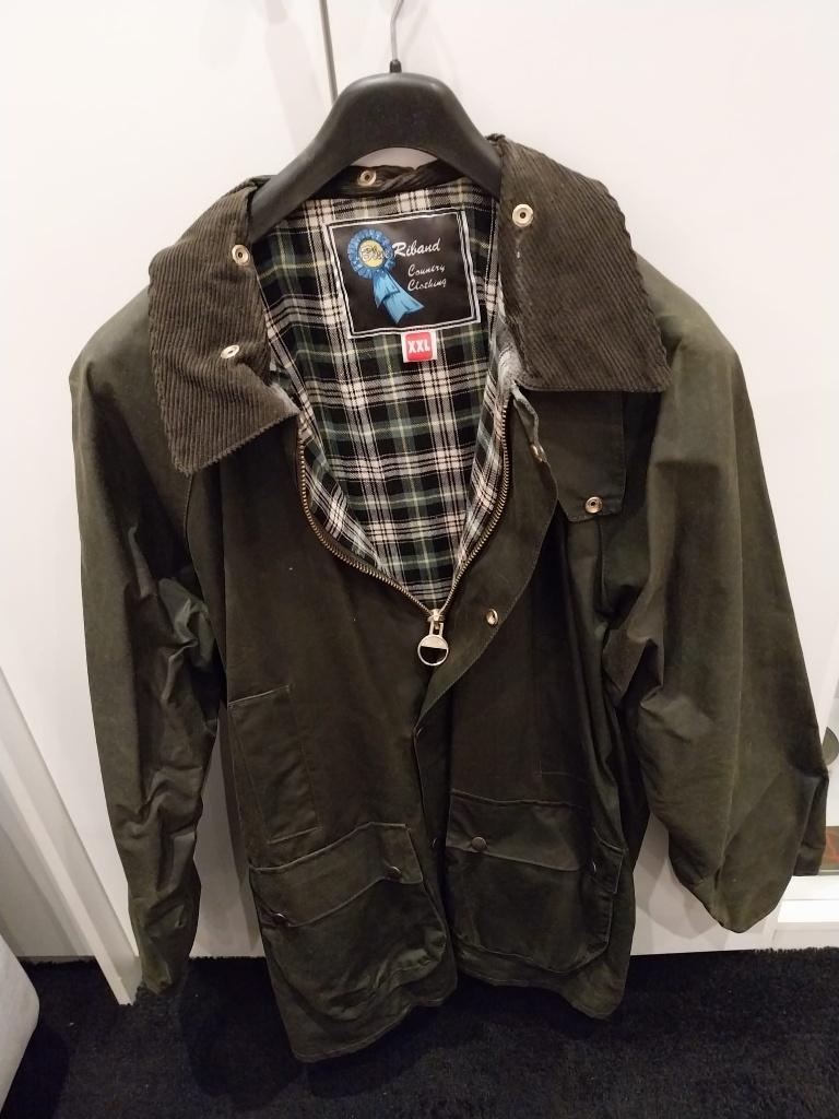 Wax jas maat XXL (valt kleiner), Ophalen of Verzenden, Zo goed als nieuw, Maat 56/58 (XL), Groen
