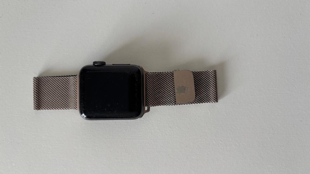 Apple Watch serie 3, Sieraden, Tassen en Uiterlijk, Smartwatches, Apple Watch ⌚️, Zwart, IOS, Ophalen of Verzenden