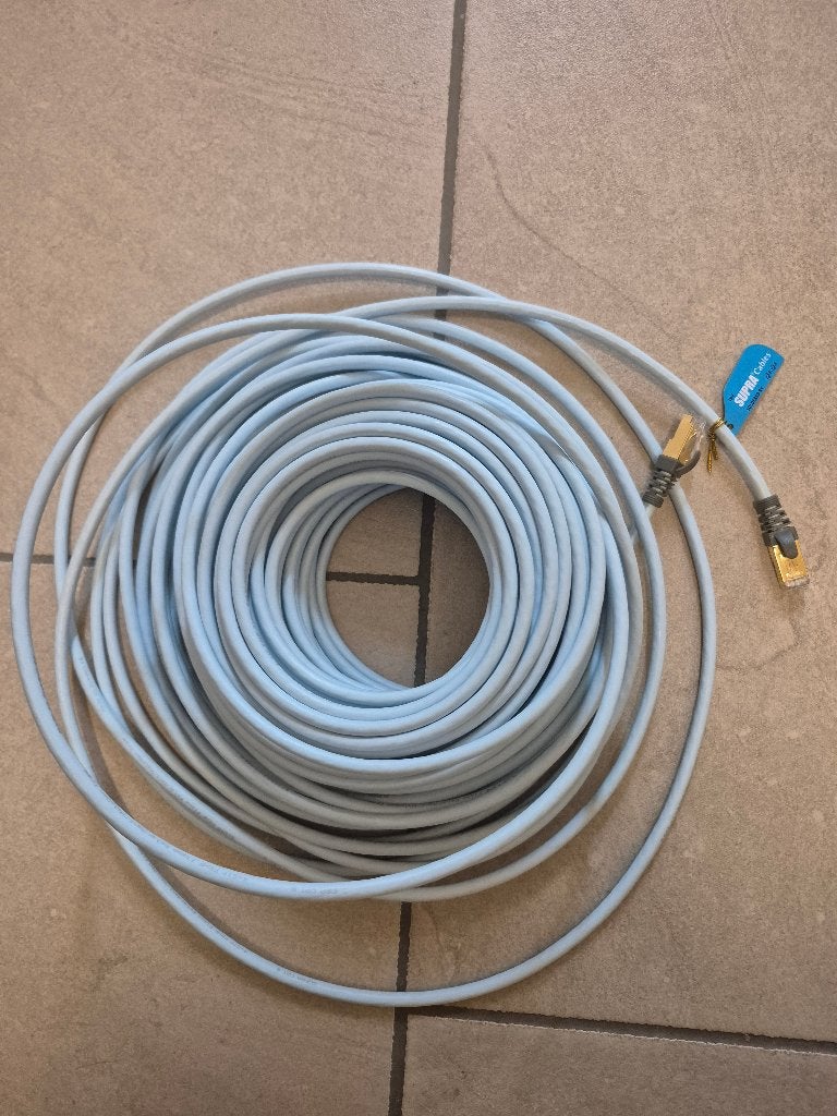 Supra Lan kabel, Ophalen of Verzenden, Zo goed als nieuw, 10 meter of meer, Overige kabels