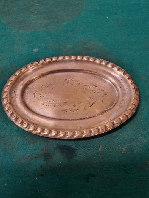 plateau antiek messing verzilverd vintage, Ophalen of Verzenden, 'T Olde Gre-j, Info@toldegrej.nl, Endepoelstraat 20f Didam