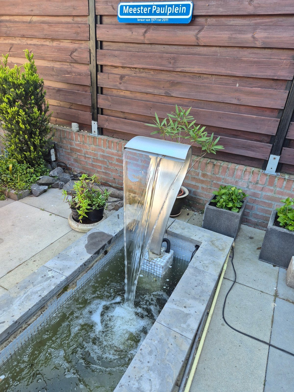 design waterval fontein, Ophalen, Zo goed als nieuw