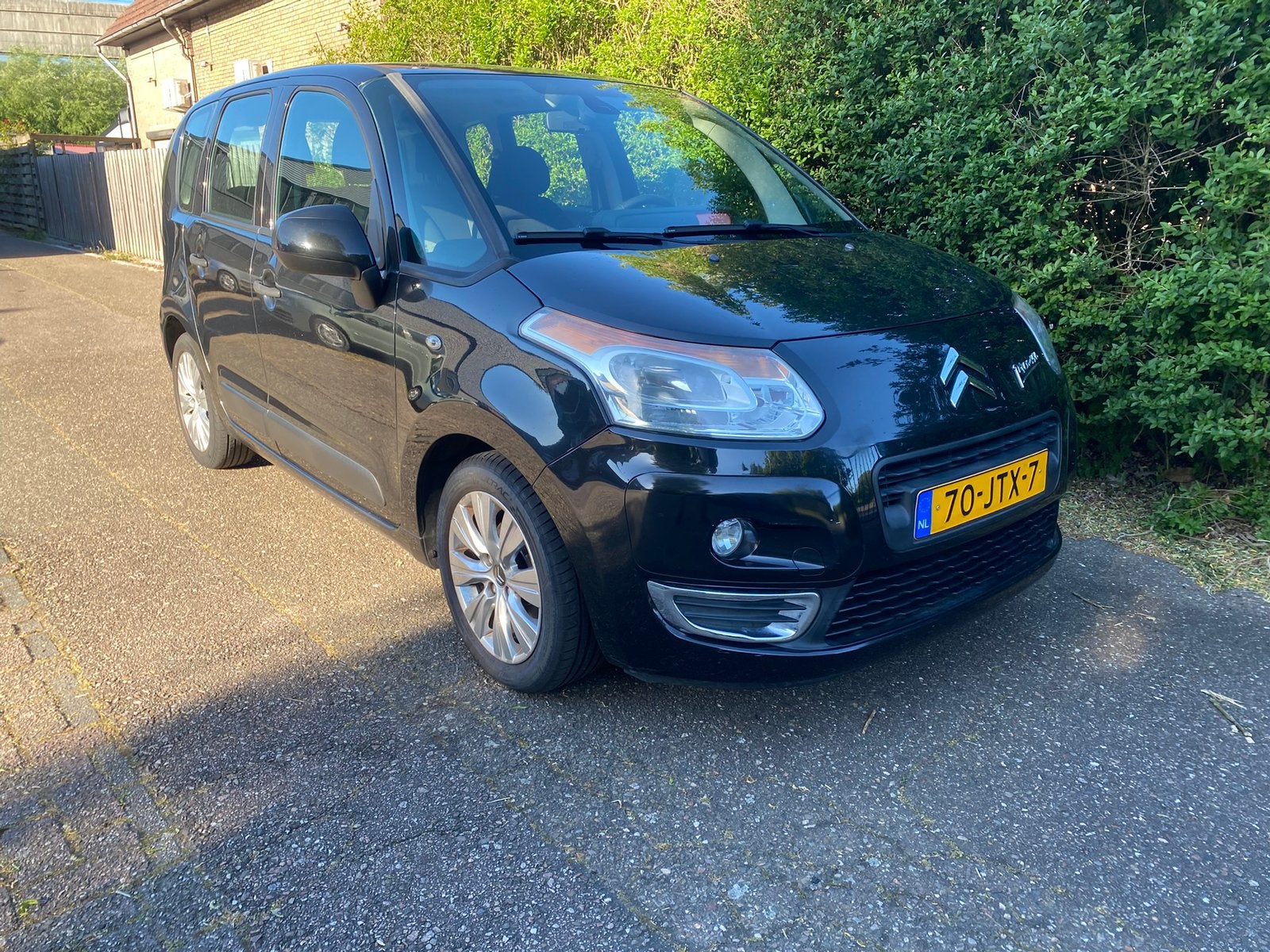 Citroën C3 Picasso 1.4 VTI 2009 Zwart clima nap, Auto's, Voorwielaandrijving, 15 km/l, Zwart, Origineel Nederlands